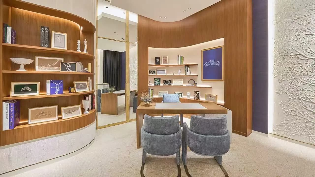 弧形木作办公前台 — 项目照片 6